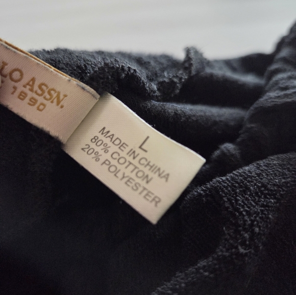 USPA Black Towel Romper Sz.L - Picture 5 of 7